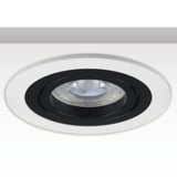 main image of product ISOLED Einbaurahmen rund, Loch 80mm, weiß + schwarz, für GU10/MR16 Spots