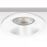 main image of product ISOLED Einbaurahmen rund mit Glaslinse, Loch 72mm, weiß, für GU10/MR16 Spots