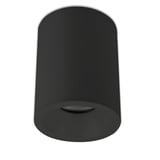 ISOLED Deckenaufbauleuchte rund für GU10, IP65, schwarz matt