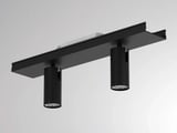 main image of product Molto Luce LOG 50 MAGNETICS EINSATZ 2-FLAMMIG (schwarz)