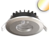 main image of product ISOLED LED Einbaustrahler Vario-68 mit PIR-Sensor 6W, 60°, 2700|3000|4000|6000K, IP65, CRI90, nickel gebürstet