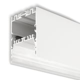 main image of product ISOLED LED Leuchtenprofil LAMP40 Up&Down Aluminium weiß pulverbeschichtet, 200cm