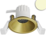 main image of product ISOLED LED Einbaustrahler BACK45, gold, rund, 5W, CRI90, 2700K, rückversetzt, Honeycomb, dimmbar