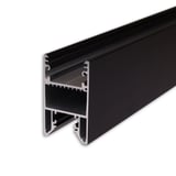 ISOLED LED Leuchtenprofil HALON Aluminium schwarz RAL 9005, 300cm, Kühlstreifen schiebbar