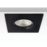 main image of product ISOLED Einbaurahmen eckig, Loch 68mm, schwarz, für GU10/MR16 Spots