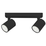 ISOLED Wand-/Deckenleuchte GU10 Dual, IP20, schwarz, exkl. Leuchtmittel