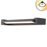 ISOLED LED Wandlampe schwenkbar, 700mm, 20W, schwarz, ColorSwitch 2700|3000|4000K