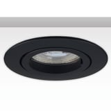 ISOLED Einbaurahmen rund, Loch 68mm, Alu schwarz, für GU10/MR16 Spots