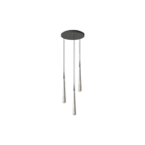 main image of product Grau Niceone Chandelier Three Raw/Charcoal