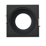 ISOLED Einbaurahmen für MR11/GU10 Mini Spots, eckig, schwarz