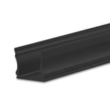 ISOLED LED Aufbauprofil PURE12 S Aluminium schwarz RAL9005, 200cm