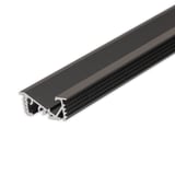 ISOLED LED Einbauprofil FURNIT6 D Aluminium schwarz RAL 9005, 200cm