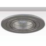 ISOLED Einbaurahmen rund, Loch 80mm, Alu gebürstet + Alu gebürstet, für GU10/MR16 Spots