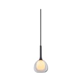 main image of product ISOLED Pendelleuchte, clear/white Glas, E14, 50-300cm, exkl. Leuchtmittel, exkl. Baldachin