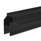 main image of product ISOLED LED Eckprofil HIDE ANGLE Aluminium schwarz RAL 9005, 200cm