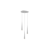main image of product Grau Niceone Chandelier Three Polished/Grey