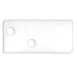 main image of product ISOLED Endkappe EC95 Aluminium weiß RAL 9003 für Profil FURNIT6 S inkl. Schrauben