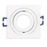 main image of product ISOLED Einbaurahmen für MR11/GU10 Mini Spots, schwenkbar, eckig, weiß