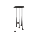 main image of product Grau Falling Sun Chandelier Six Black