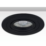 main image of product ISOLED Einbaurahmen rund, Loch 80mm, schwarz + schwarz, für GU10/MR16 Spots