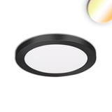 main image of product ISOLED LED Aufbau/Einbauleuchte Slim Flex, 6W, schwarz, ColorSwitch 3000|3500|4000K