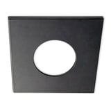 ISOLED Cover Aluminium eckig schwarz matt für Sys-68