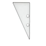 main image of product ISOLED Endkappe EC91 Aluminium weiß RAL 9003 für Profil HIDE TRIANGLE inkl. Schrauben