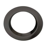 ISOLED Cover Aluminium rund schwarz rückversetzt für Sys-90