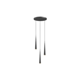 Grau Niceone Chandelier Three Black/Black