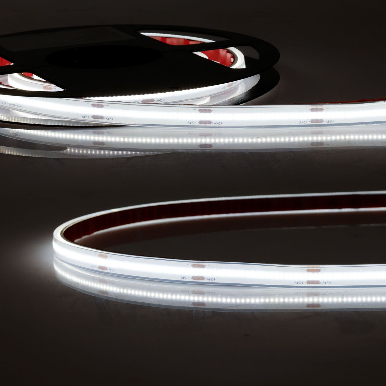 ISOLED LED HT940 COB Flexband für bis zu 100°C Umgebungstemp., 24V DC, 14,4W, IP68, 4000K, 5m Rll, 480 LED/ - 1
