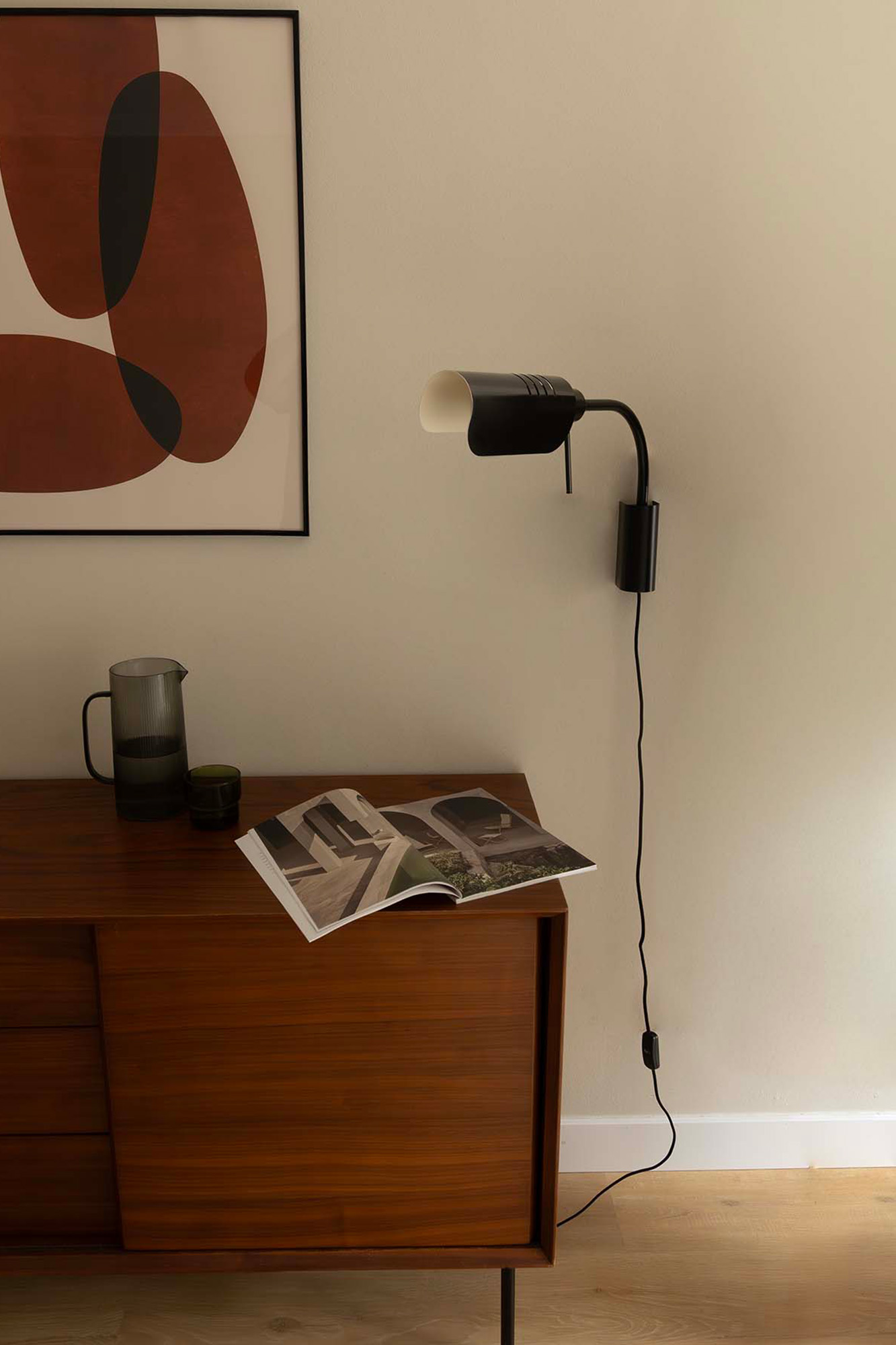 Faro MARTINICA S Schwarze Wandleuchte mit Wandarm - Produktbild 4