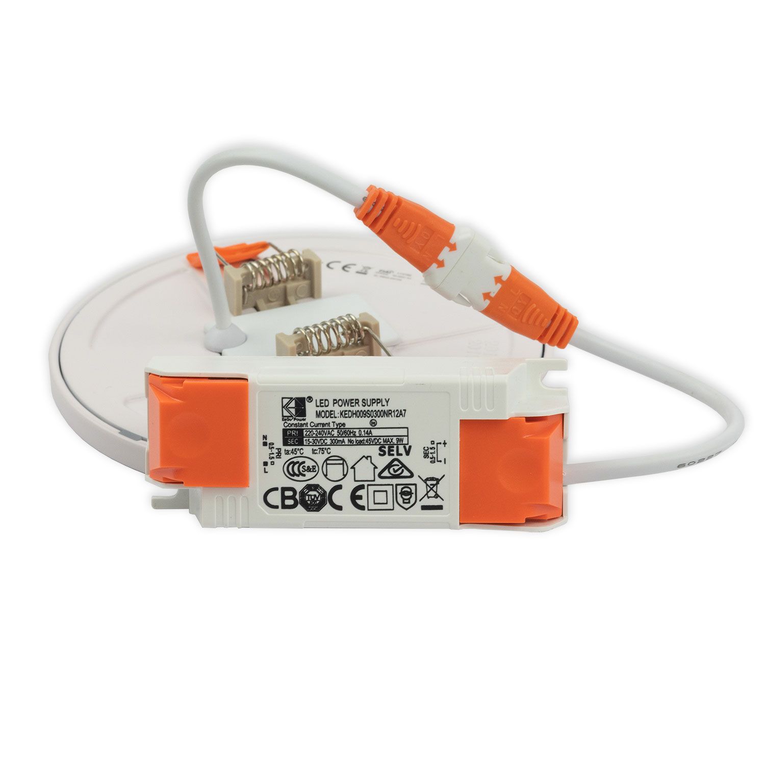 ISOLED LED Downlight Flex 8W, prismatisch, 120°, Lochausschnitt 50-100mm, neutralweiß - 2