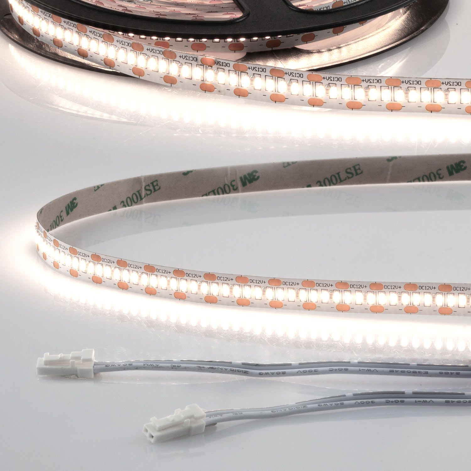 ISOLED LED CRI940 MiniAMP Flexband, 12V DC, 12W, IP20, 4000K, 120cm, beids. 30cm Kabel + maleAMP, 300 LED/m ISOLED LED CRI940 MiniAMP Flexband, 12V DC, 12W, IP20, 4000K, 120cm, beids. 30cm Kabel + maleAMP, 300 LED/m - 1