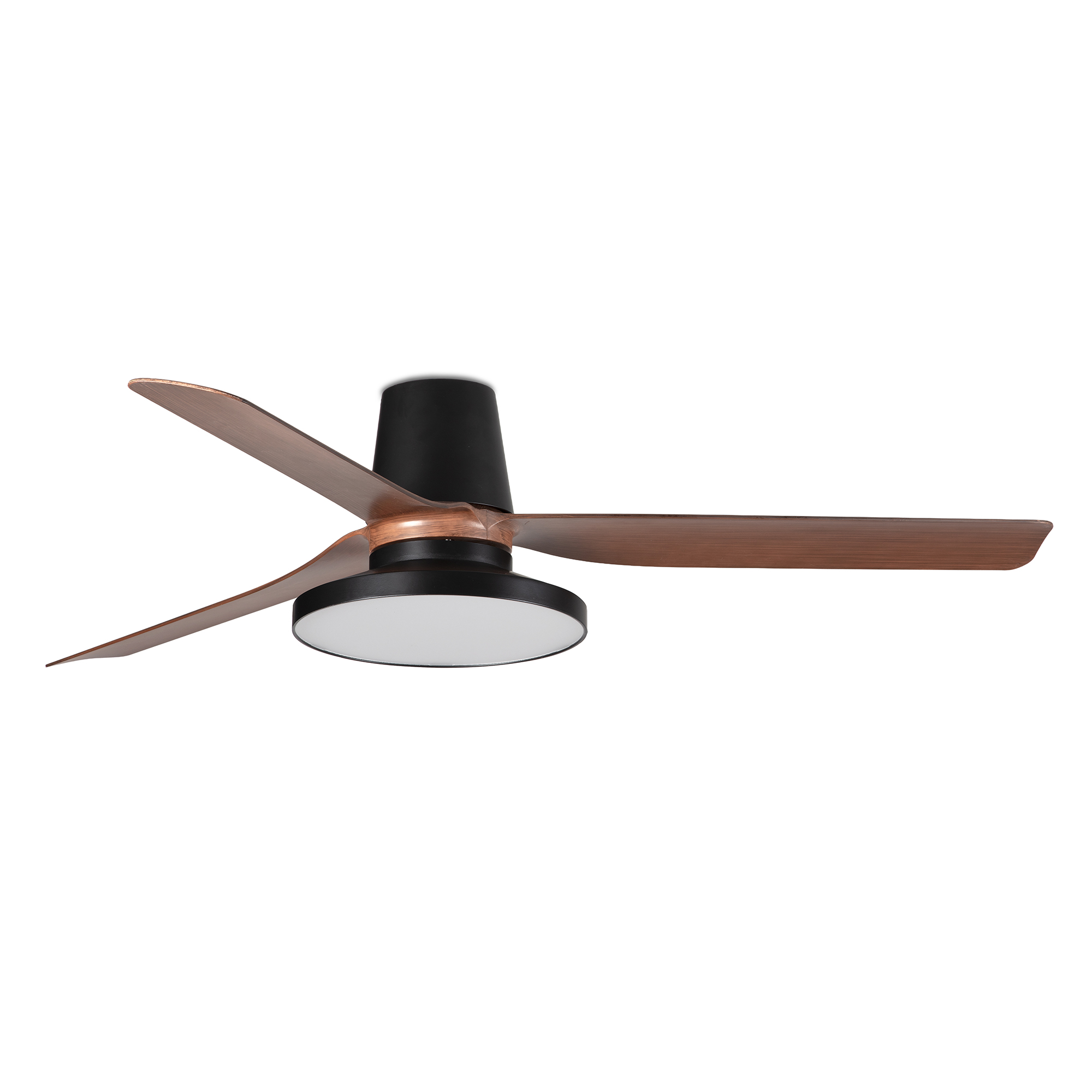 Faro PUNT TUB TAK M Ventilator schwarz/Nussbaum 3000K - Produktbild 1