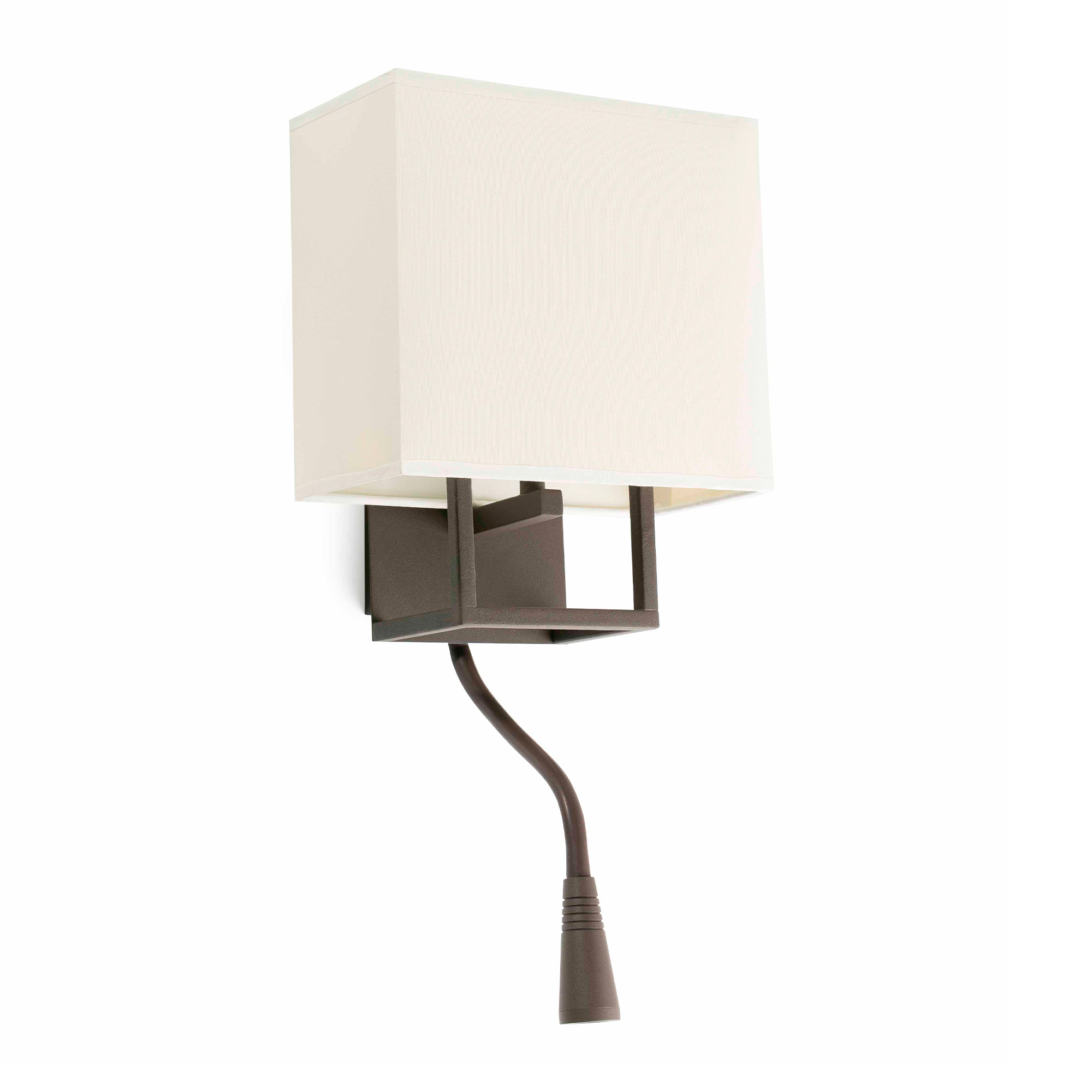Faro VESPER Wandleuchte in Braun und Beige mit-Leser Faro VESPER Wandleuchte in Braun und Beige mit-Leser - Produktbild 1