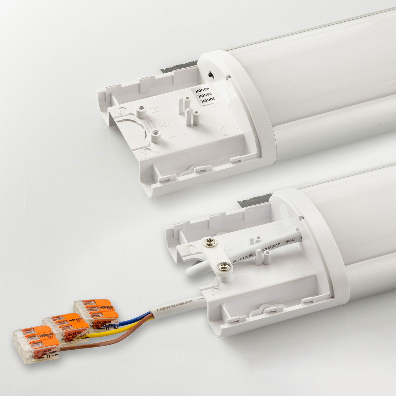 ISOLED LED Aufbauleuchte 120cm, 40W, IP42, Color Switch 3000|3500|4000K - 4