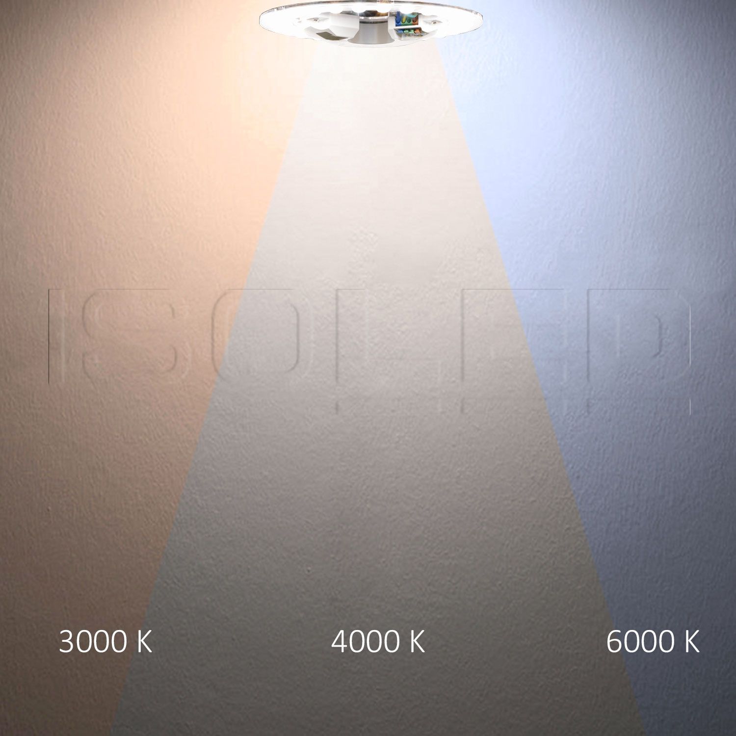 ISOLED LED Umrüstplatine 297mm, 24W, 150 lm/W, mit Haltemagnet, Color 3000|4000|6000K, dimmbar - 4