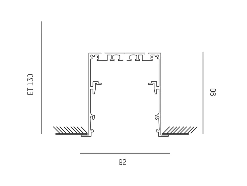 Molto Luce LOG 2.1 SYSTEM PROFIL R (schwarz) - Produktbild 2