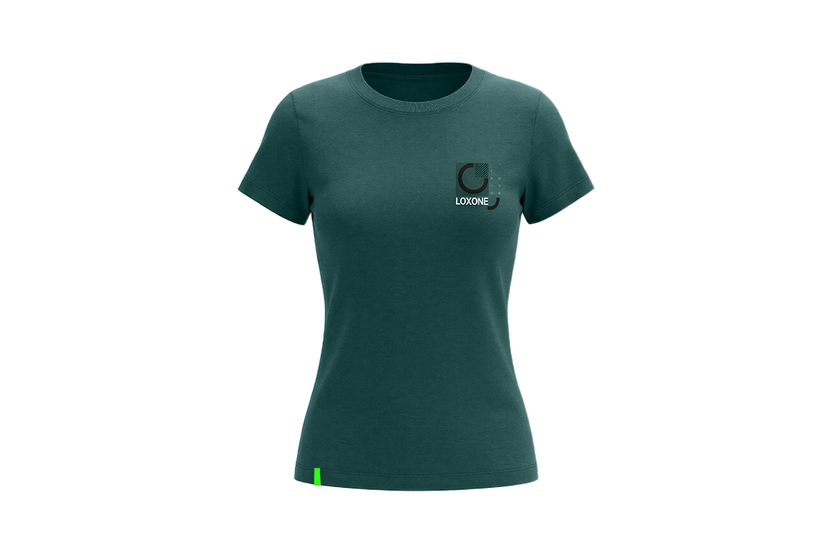 Loxone T-Shirt Damen Lifestyle Dunkelgrün XL Loxone T-Shirt Damen Lifestyle Dunkelgrün XL - 1
