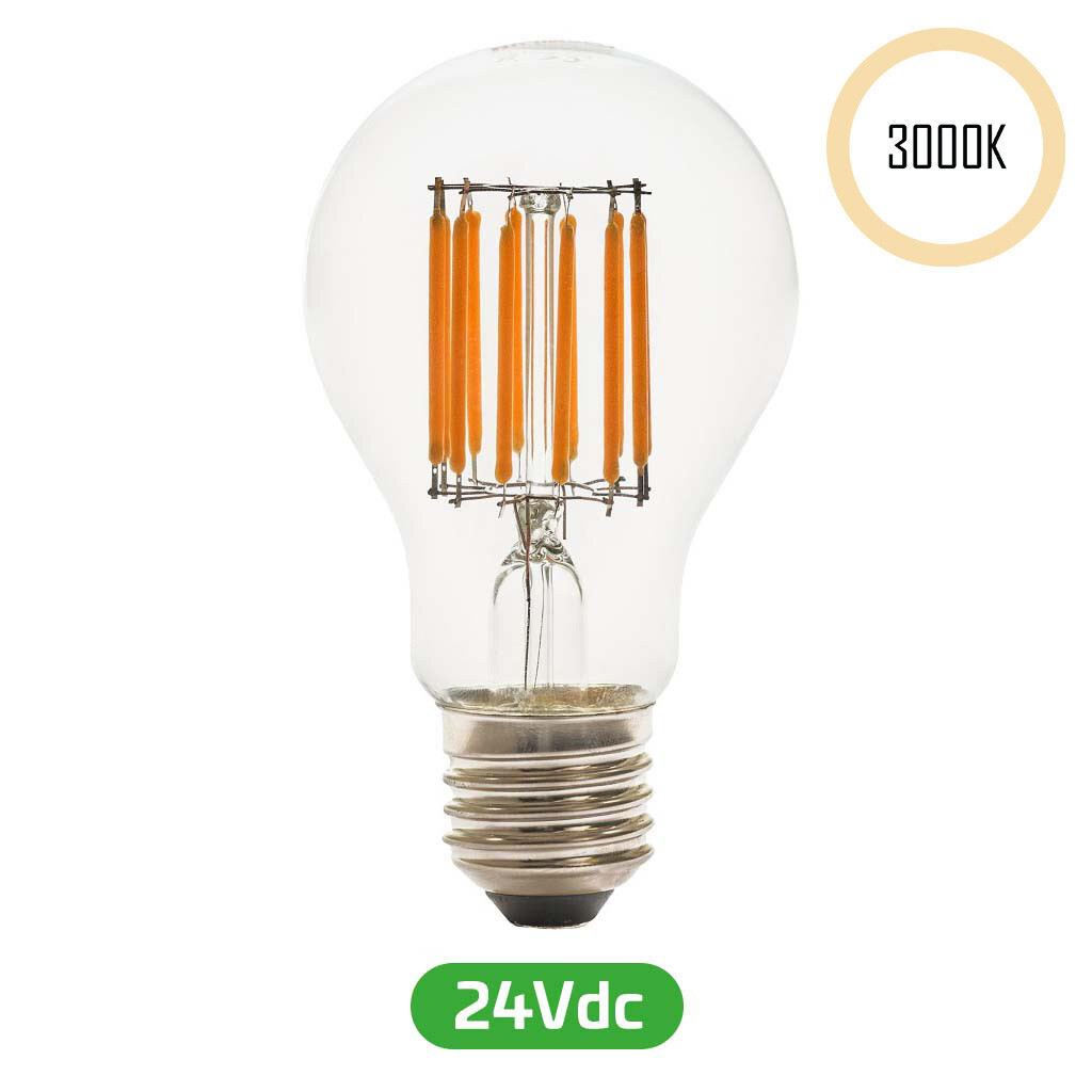 Emilum LED-Filament 24V, 8W, 3000K, E27 - 1