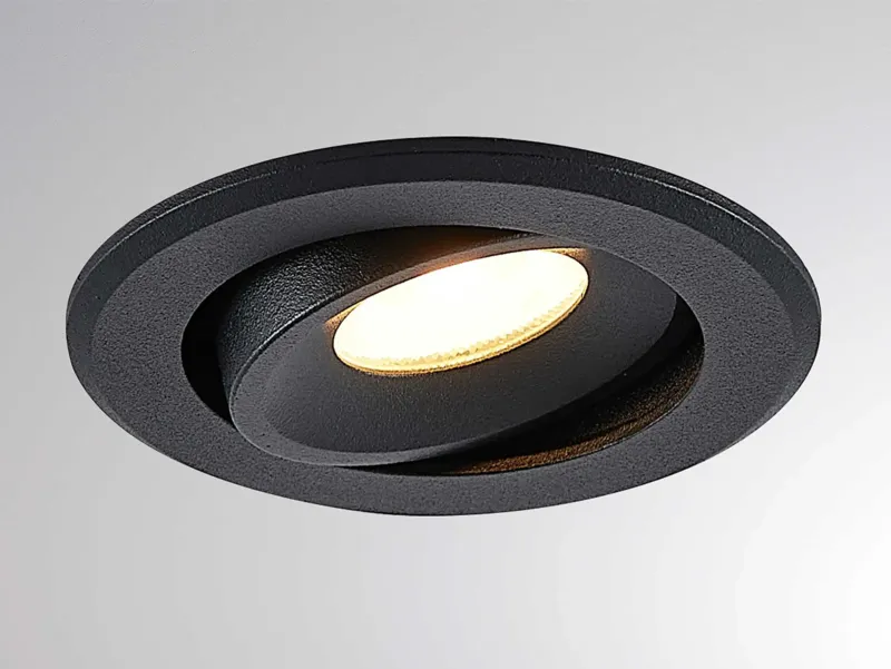 Molto Luce AGON FLAT ROUND (schwarz) - Produktbild 1
