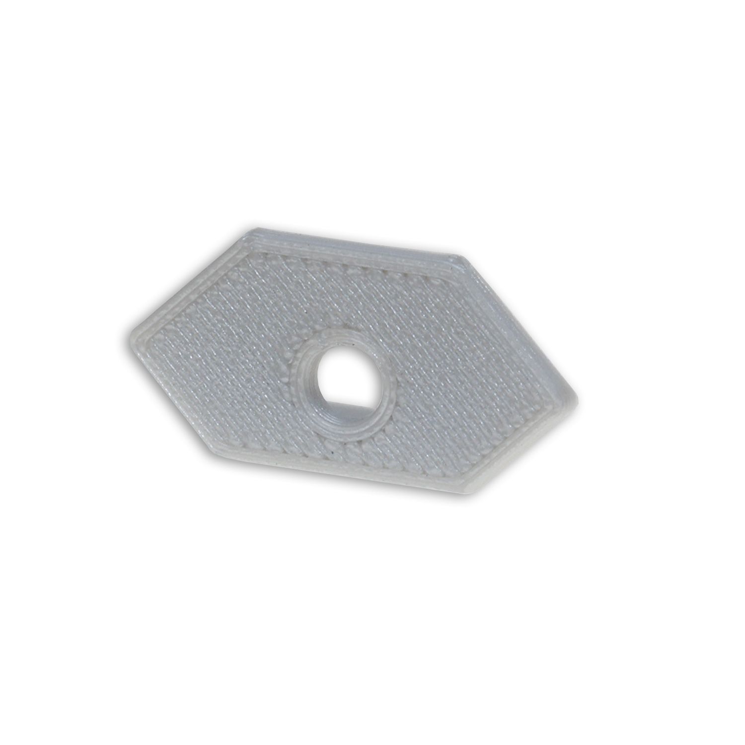 ISOLED Endkappe E205 für LED Fliesenprofil Ausseneck, mit Kabeldurchführung, 1STK - 1