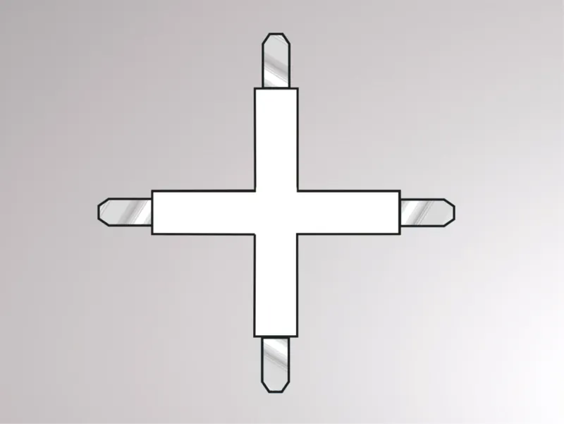Molto Luce VOLARE X VERBINDER (schwarz) Molto Luce VOLARE X VERBINDER (schwarz) - Produktbild 1