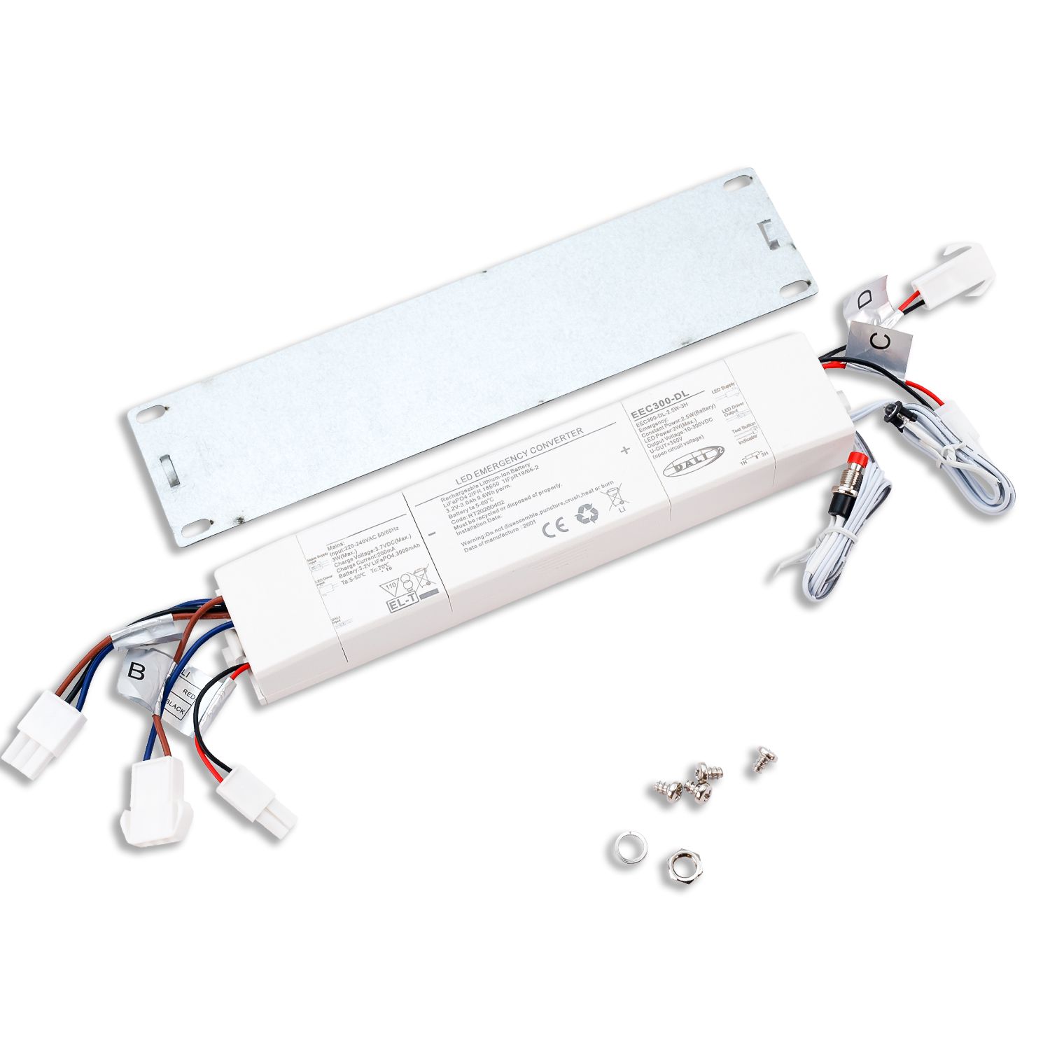 ISOLED Notlicht Akkumodul 3000 mAh, 2,5W 3h (30-300V) für DALI dimmbare Wannenleuchten HEQ, anschlussfertig ISOLED Notlicht Akkumodul 3000 mAh, 2,5W 3h (30-300V) für DALI dimmbare Wannenleuchten HEQ, anschlussfertig - 1