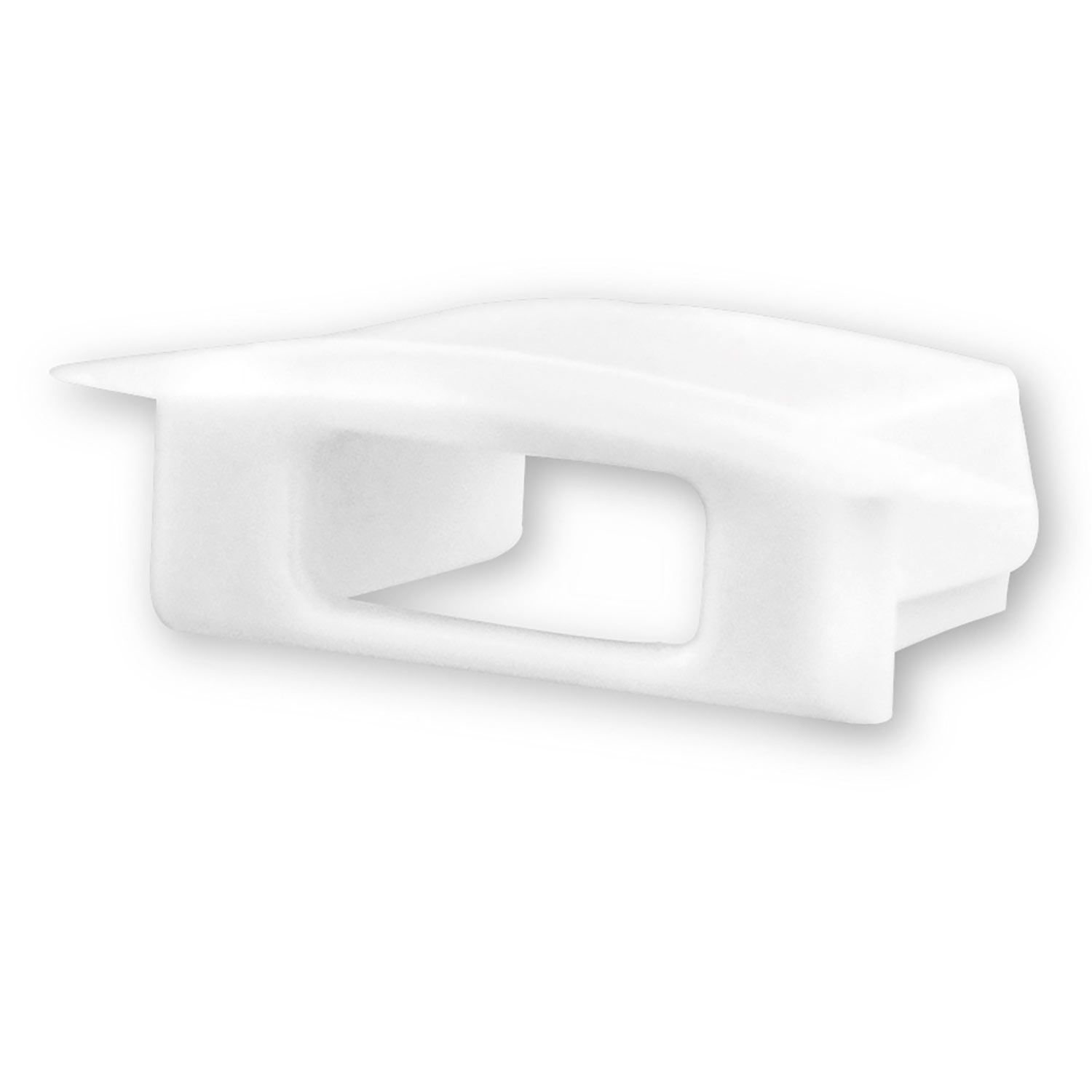 ISOLED Endkappe EC26W weiß für Profil DIVE12 FLAT mit Kabeldurchführung, 1 STK - 1