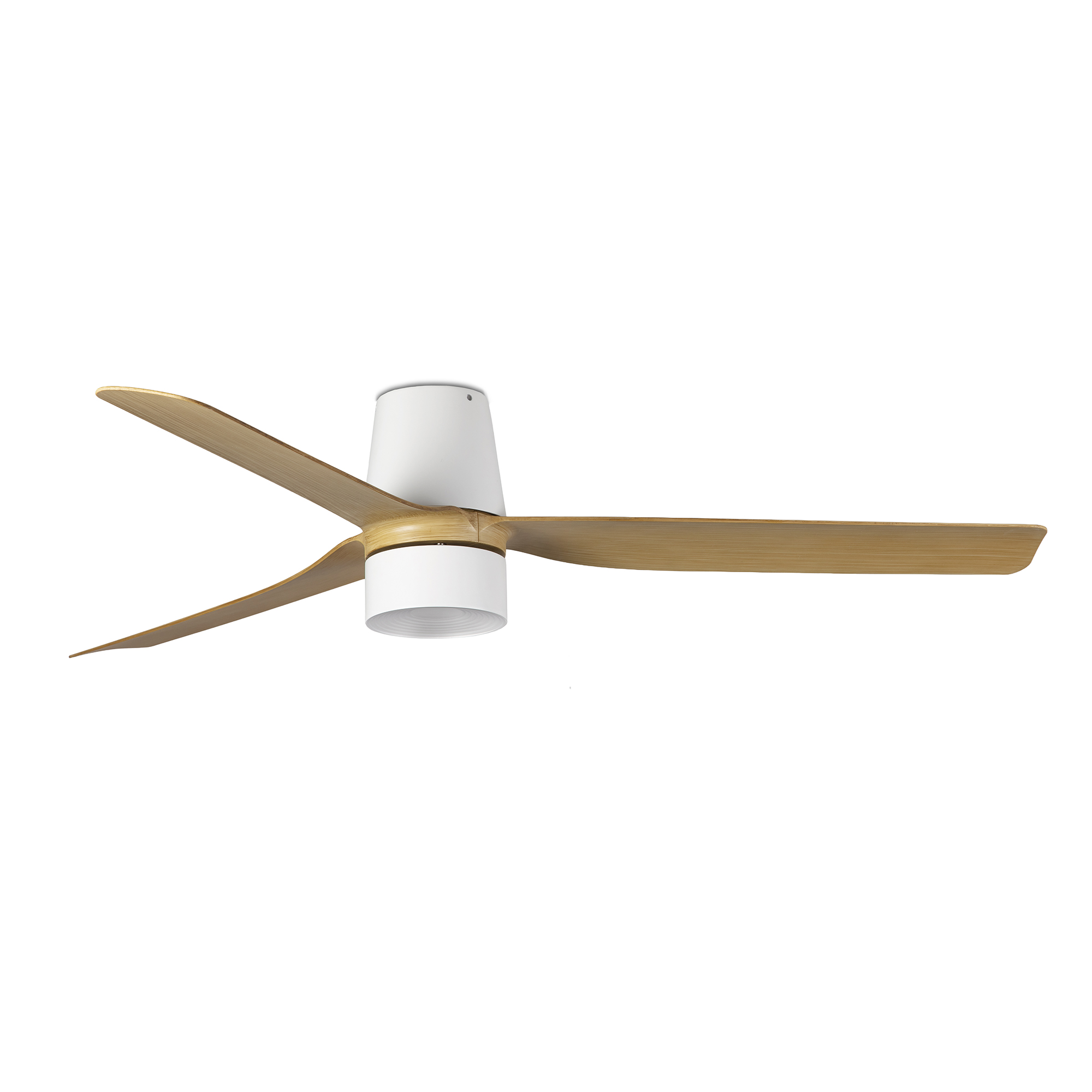 Faro PUNT TUB M TEK Ventilator weiß/Ahorn 3000K TUYA - Produktbild 1