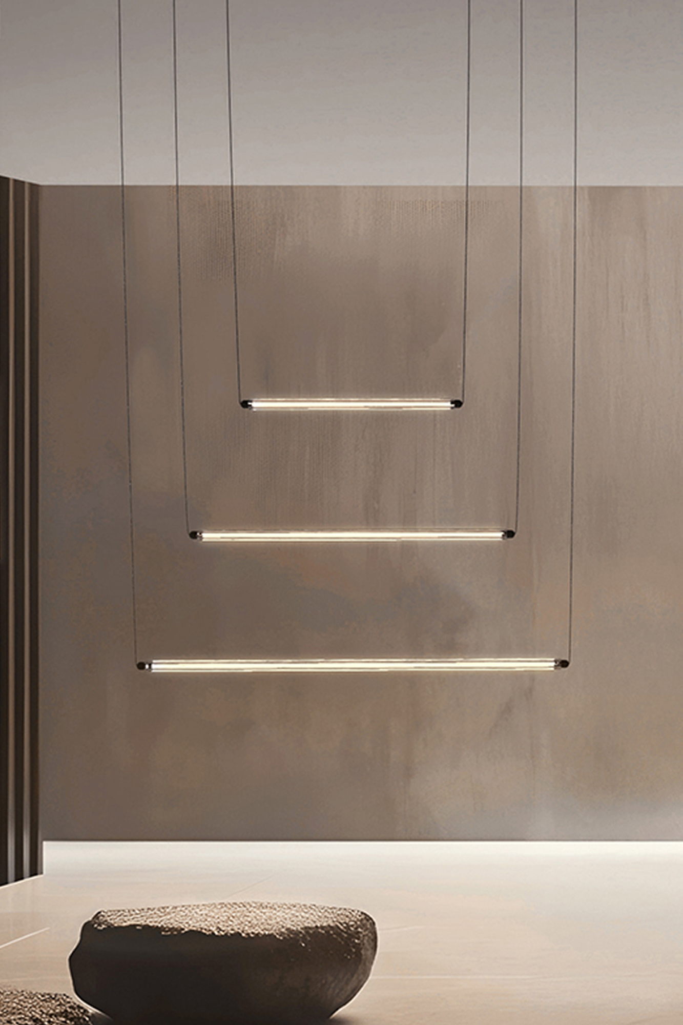 Faro LUMINA 900 1L Hängeleuchte horizontal schwarz einbaubar rahmenlos 12W 2700K - 2