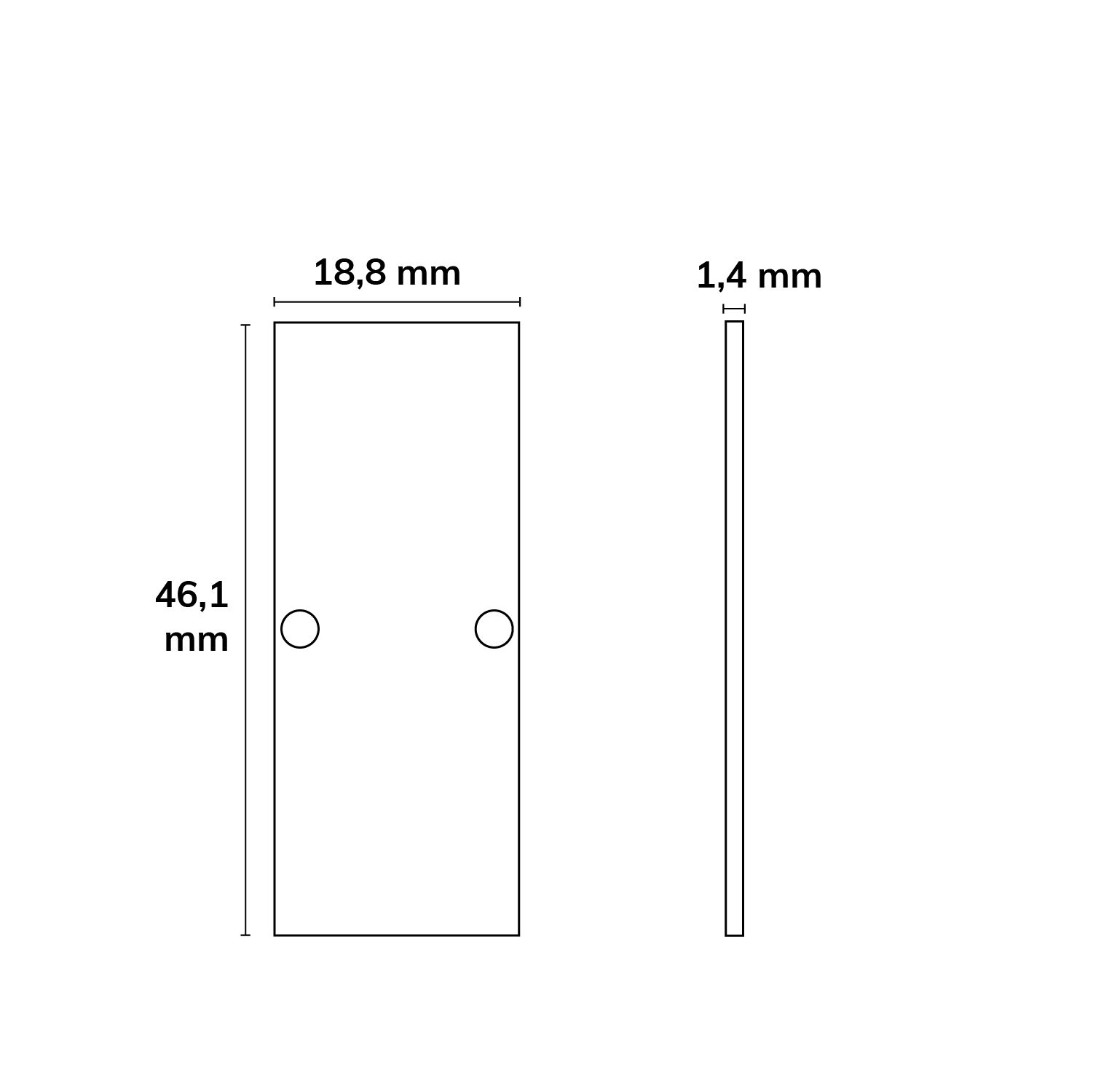 ISOLED Endkappe EC90 Aluminium eloxiert für Profil HIDE DOUBLE inkl. Schrauben - 2