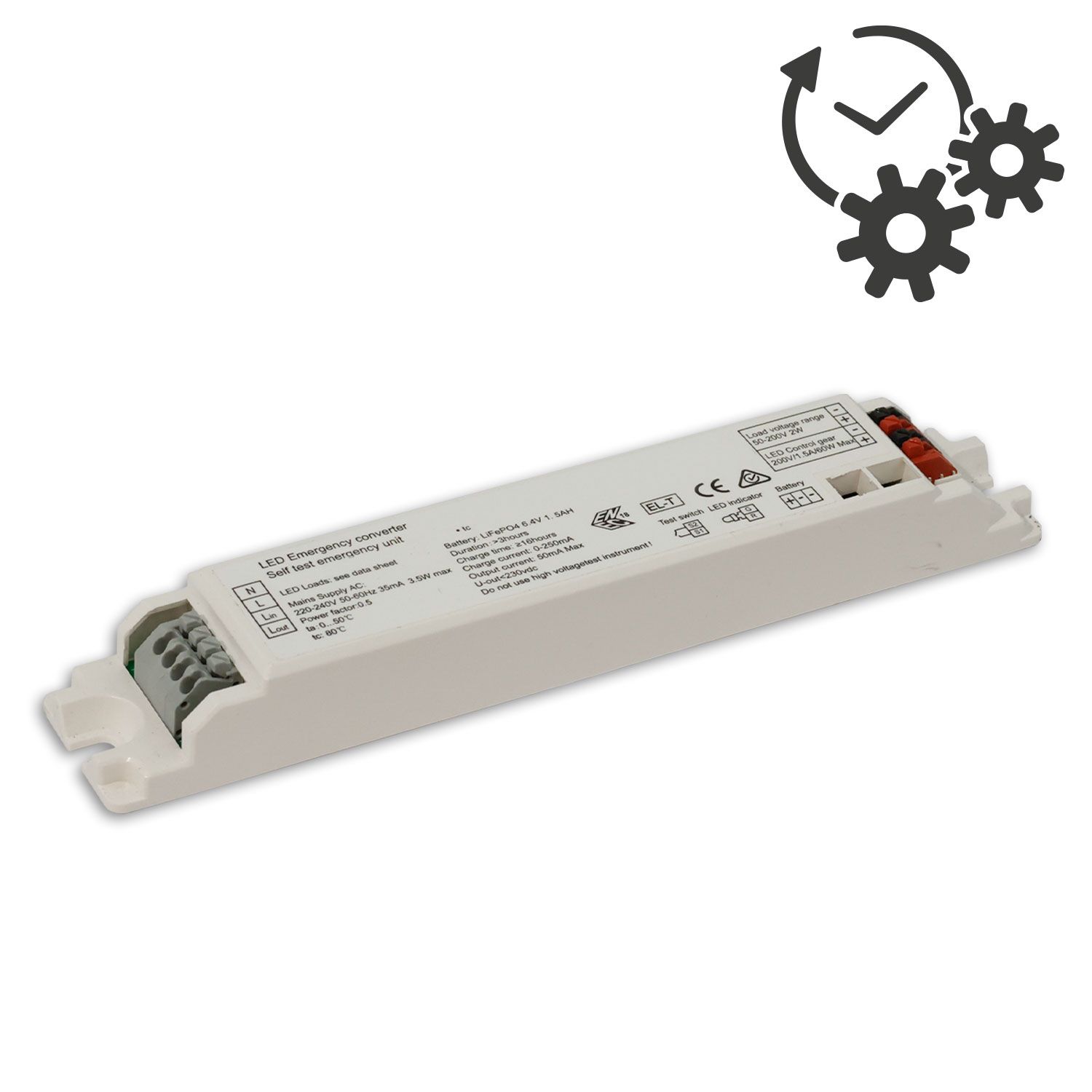 ISOLED Notlicht-Upgrade mit LiFePO4 3000mAh Akku, 4W (10-50V DC) - 1