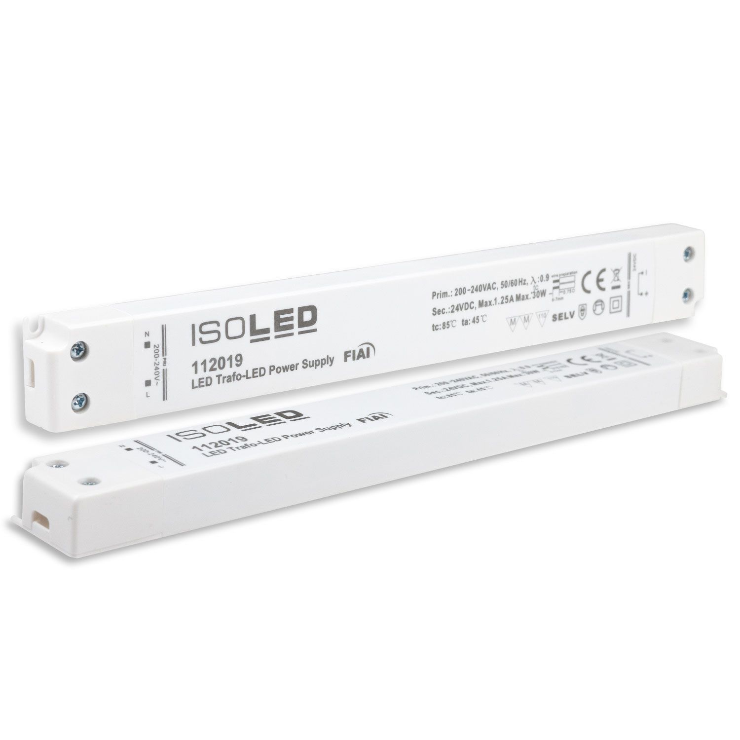 ISOLED LED Trafo 24V/DC, 0-30W, SELV, ultraflach, ultraschmal - 2